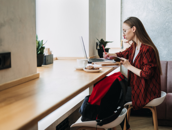 Student celebrating graduation